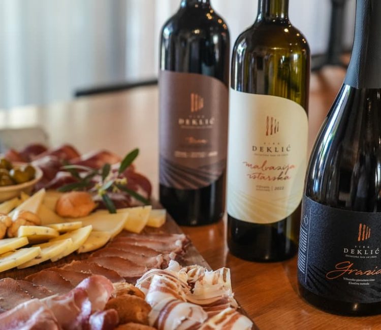 Guided wine advanced testing at Deklić winery