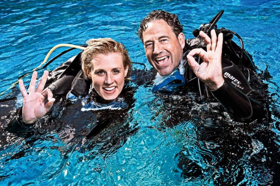 Open water scuba diving, beginner friendly course