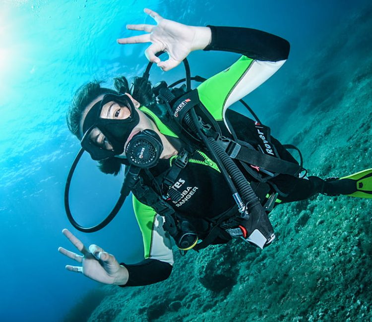 Open water scuba diving, beginner friendly course