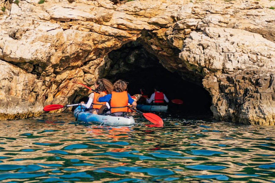 Pula-3-Islands-Kayak-Tour-snorkeling-swimming-cave-photo-stop-3