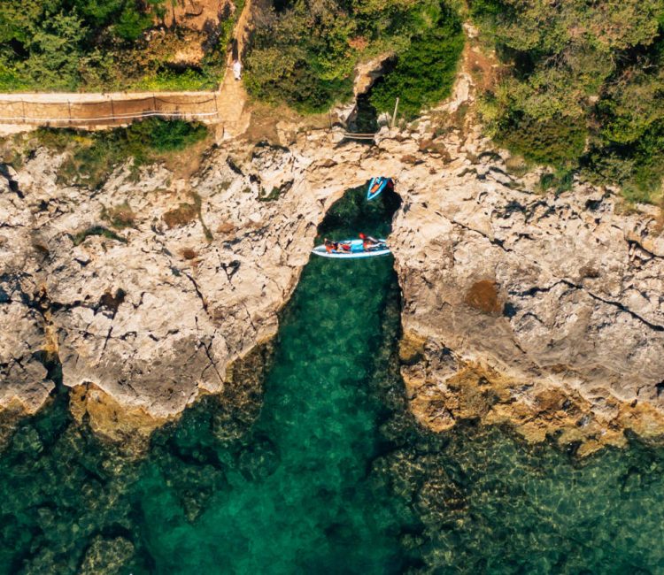 Pula-3-Islands-Kayak-Tour-snorkeling-swimming-cave-photo-stop-9