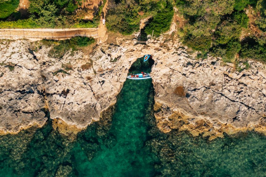 Pula-3-Islands-Kayak-Tour-snorkeling-swimming-cave-photo-stop-9