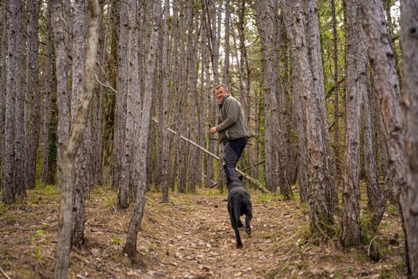 Truffle hunting and presentation